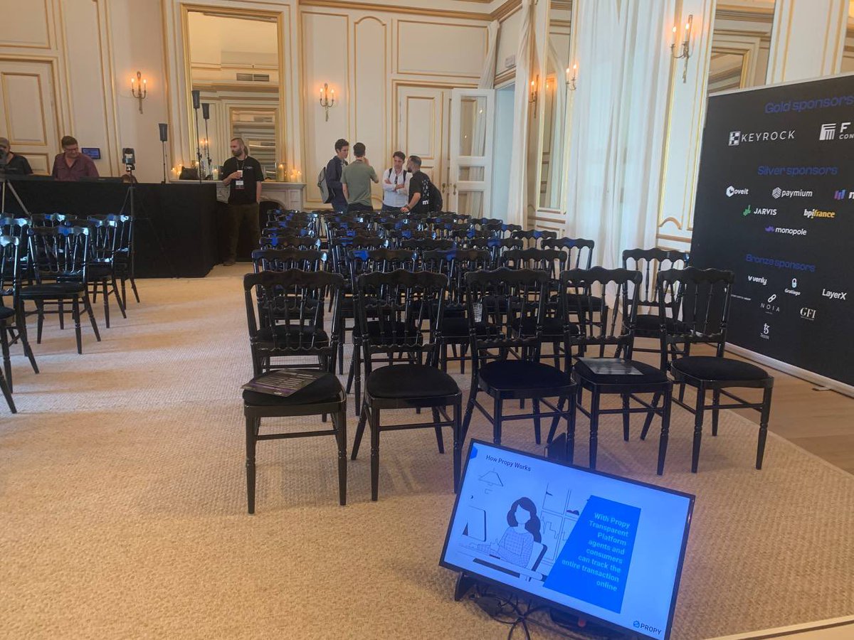 PropyInc's tweet photo. 📍Yesterday Diego Maldonado represented Propy at the Brussels Blockchain Week event!
🔷He talked about how blockchain technology can help streamline cross-border transactions for real estate branding additional layers of security and transparency. https://t.co/t7xy3NiWvV