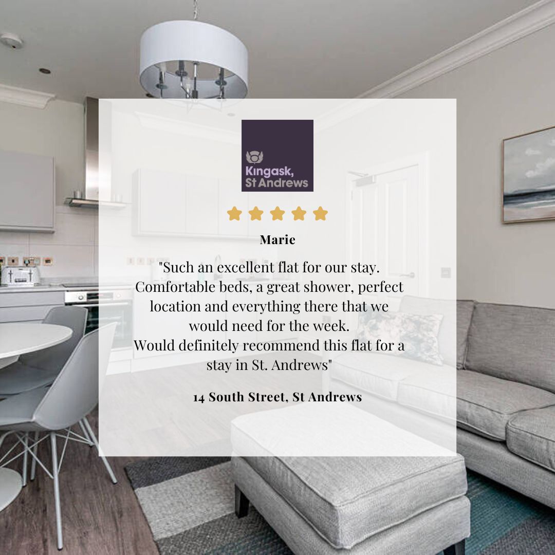 KingaskStAs's tweet photo. ✨Feedback Friday✨

Just meters away from the famous Jannettas Gelateria and St Andrews Cathedral, 14 South Street could not be better located. 🍦

Limited availability left for Summer, book now!

https://t.co/4SrXfVlUyT https://t.co/pWYHB5ayr6