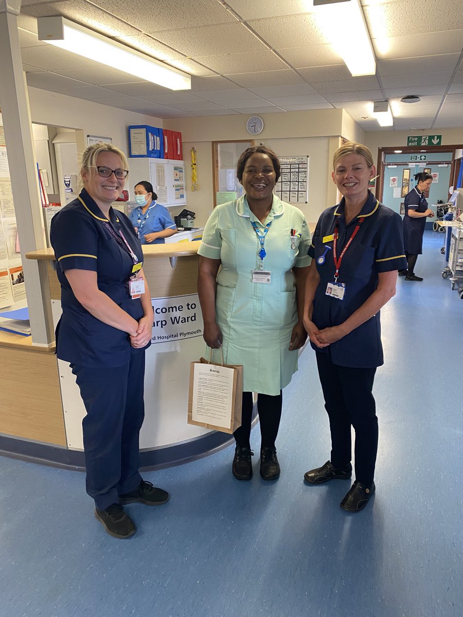A warm welcome to HCA Brenda! Sharp Ward are lucky to have you 😊⁦<a href="/UHP_NHS/">University Hospitals Plymouth NHS Trust</a>⁩ ⁦<a href="/DerrifordNurses/">UHP Nursing 💙</a>⁩ ⁦<a href="/ginahorner87/">gina horner</a>⁩