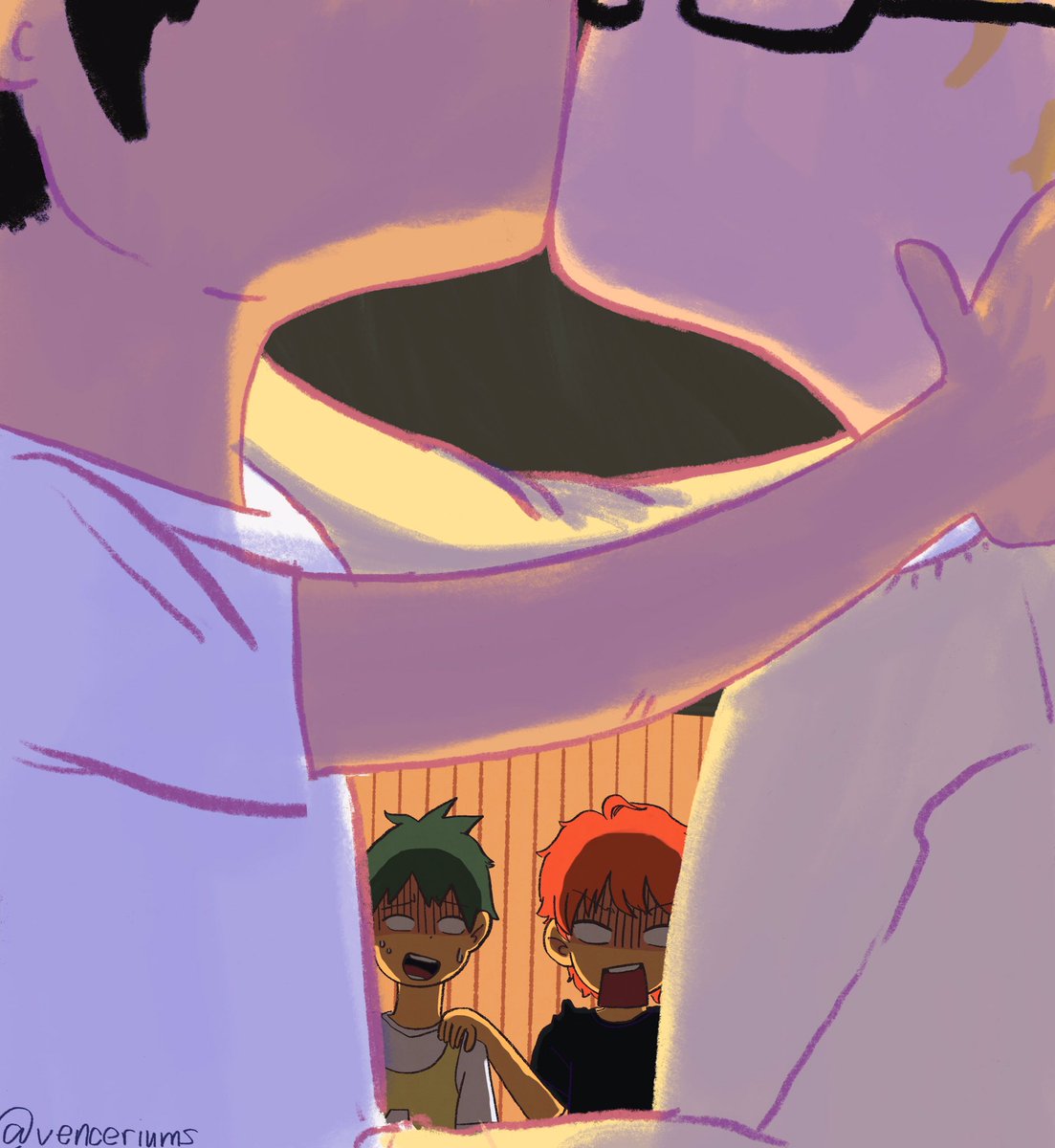 hahahaharlequin's tweet image. happy #tkkg friday! 

here’s a fanart i found in my procreate gallery lol