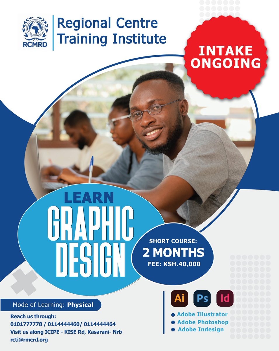 TheRCTI_RCMRD's tweet image. Unlock your creative potential with our Graphic Design Course!🖥️  Discover the art of visual storytelling and unleash your creativity. Enroll now! #GraphicDesignCourse #CreativityUnleashed