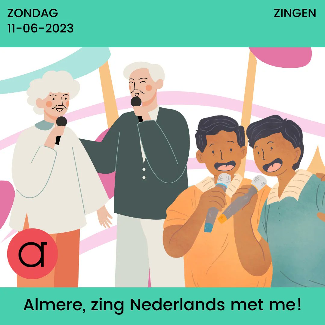 Deze zondag van 14:30 tot 17:00 in Casa Casla, kun je op een leuke en ontspannen manier de Nederlandse taal leren door, jawel, samen te zingen🎵 ✨ Ben jij erbij? buff.ly/3WXdCy4