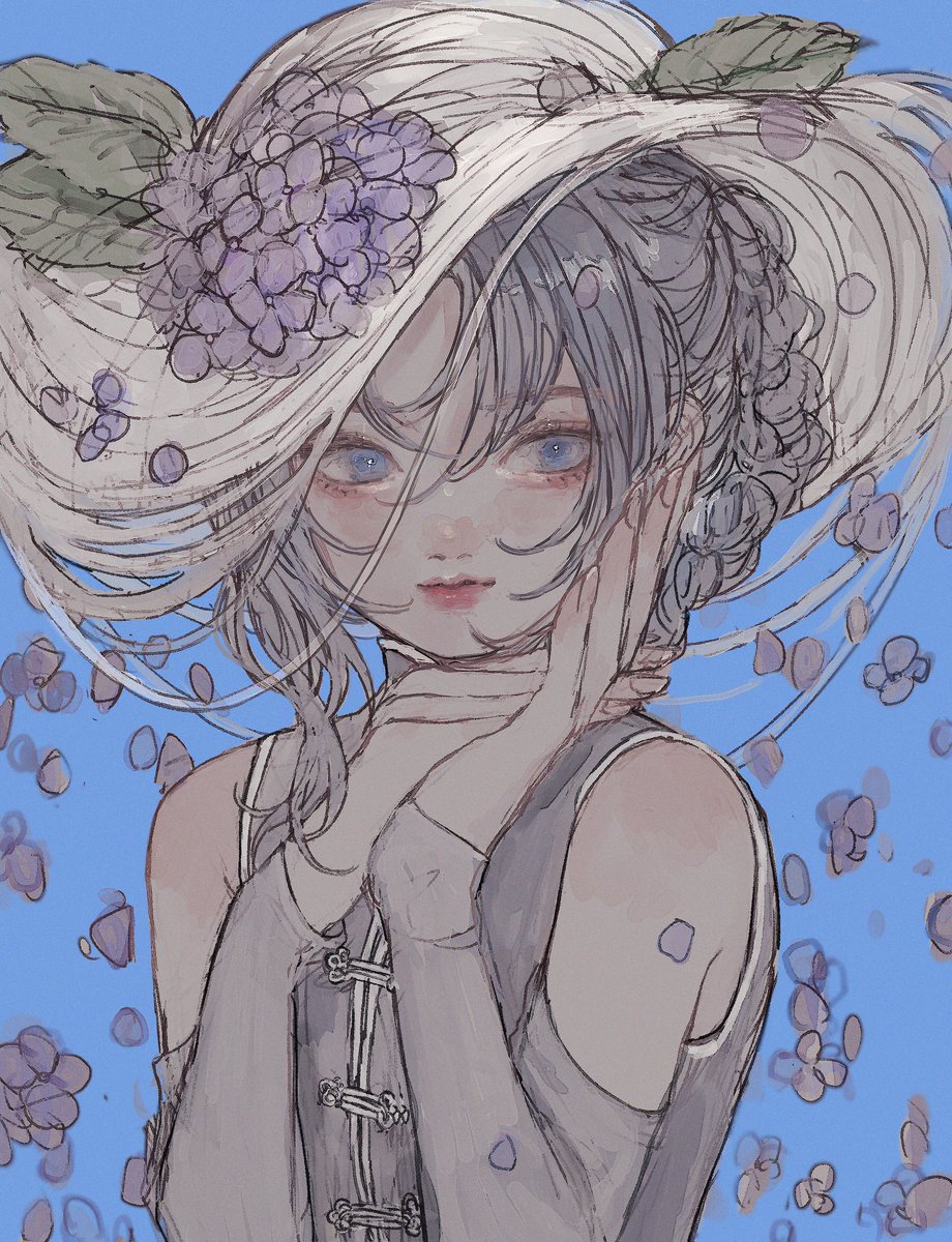 「雨花」|錦のイラスト