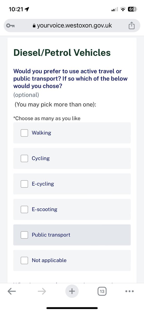 Nope. No plans to introduce parking taxes in Witney or Chippy. That’s why WODC is talking about it in a consultation. And there’s no bias here, is there?