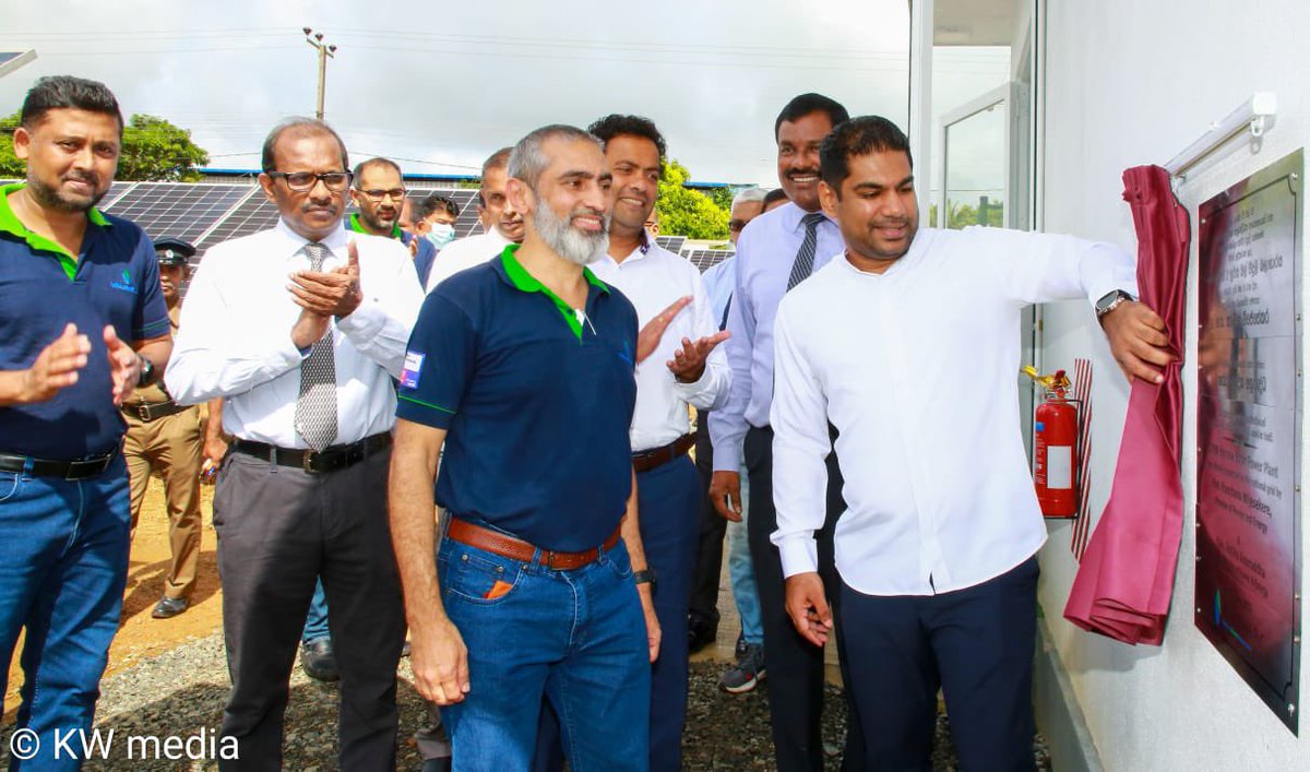 kanchana_wij's tweet photo. A 2 MW Ground Mount Solar project implemented by Horana Solar Power (Pvt) Ltd a Fully owned subsidiary of Vidullanka PLC, was declared open & connected to the National Grid this morning in Horana.

The project is the 1st implemented project of 23 projects that was awarded in March 2021 on a tendered by CEB for a total of 150 MW. I thank the developers & management of Vidulanka & Horana Solar Power for implementing the project with the cost escalations & financial risks during the last 12 months.