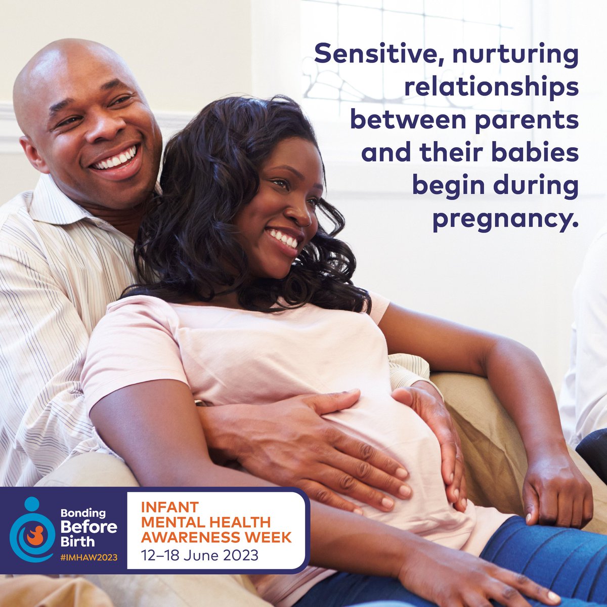 It's Infant Mental Health Awareness Week! This year's theme is #BondingBeforeBirth. #IMHAW2023 is an opportunity to share learning, research and resources, including best practice examples of how services can support babies and families, particularly in the antenatal period.