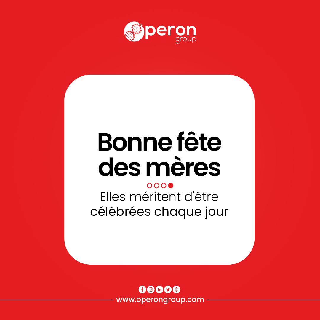 OperonGroup's tweet photo. Bonne fête à toutes les #mamans.
Chaque jour est une occasion de célébrer celles qui nous ont donné la vie.
#FeteDesMeres
#OperonGroup https://t.co/dL6BYk9cfQ