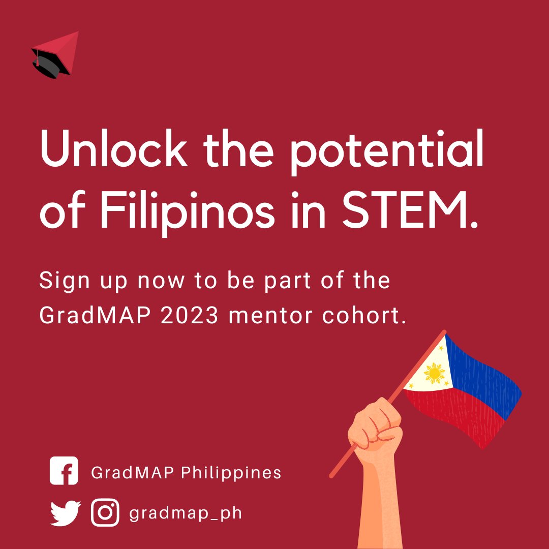 gradmap_ph's tweet image. Last chance to register! 
Join the GradMAP community as a mentor.

Register now! 
📍bit.ly/gradmapmentor2…
Registration closes June 17, 2023
#gradMAPmentor #pinoyscientists #sciencePH