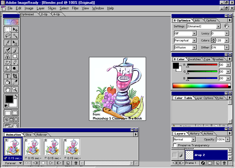 In June 1999, Adobe released Adobe ImageReady 2.0 program designed to ...
