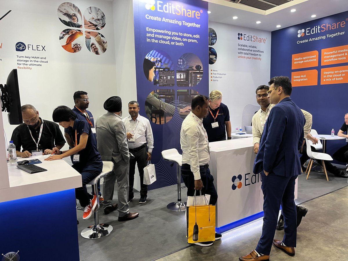 EditShare's tweet image. We've had a blast at #BroadcastAsia 🌟. A big THANK YOU to everyone who visited our booth! We loved seeing all of your enthusiasm and interest in our collaborative #mediastorage and #mediaworkflow solutions!
#teamorange #mediamanagement #sharedstorage