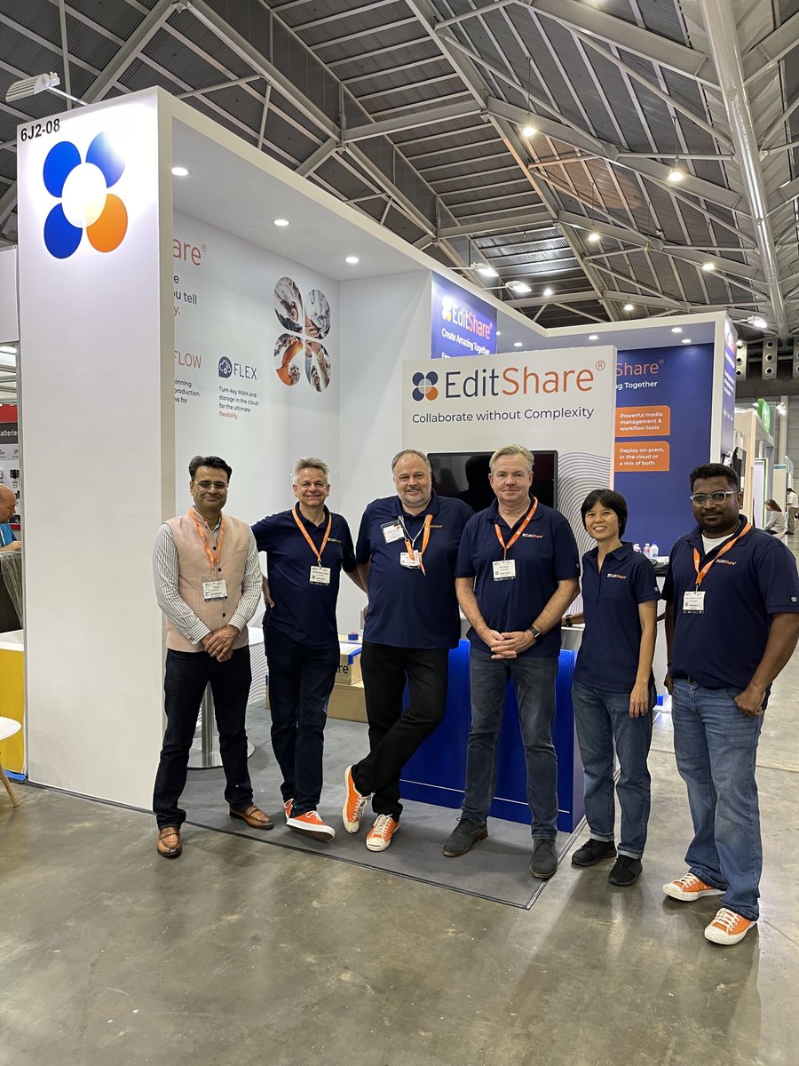 EditShare's tweet image. We've had a blast at #BroadcastAsia 🌟. A big THANK YOU to everyone who visited our booth! We loved seeing all of your enthusiasm and interest in our collaborative #mediastorage and #mediaworkflow solutions!
#teamorange #mediamanagement #sharedstorage