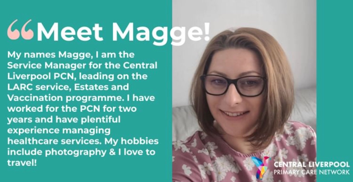 CentralLpoolPCN's tweet photo. Today's #FeaturingFriday is no other than
our very own Service Manager Magge! She makes sure
things get done and is a pivotal part of our Vaccination
Programme and Women's Hub! Get to know Magge below⬇️ https://t.co/Qi6ZUoJdko