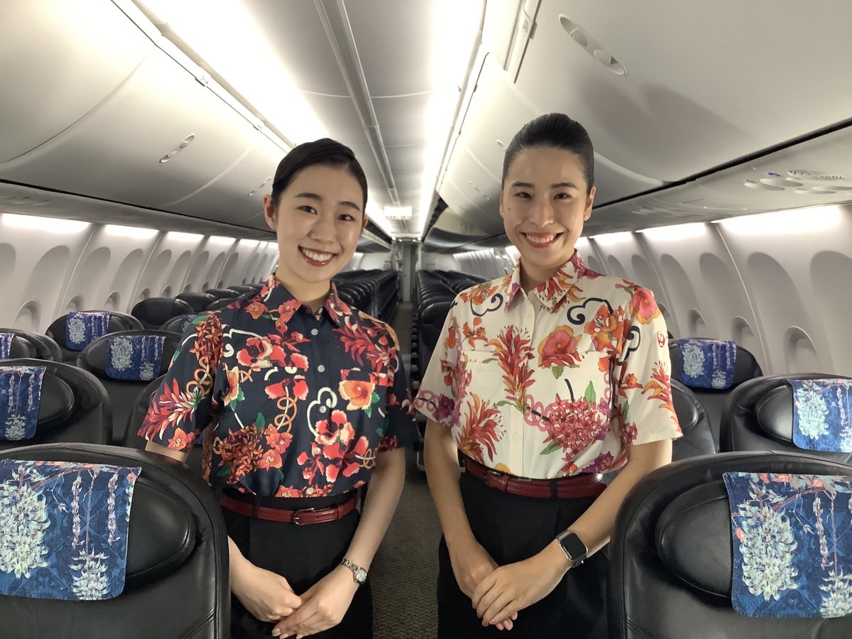 👚CAの衣替え👕 6/1からJTA 客室乗務員は 『かりゆしウェア』 で皆さま