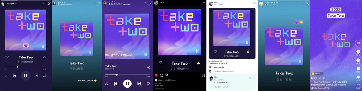 btsmemeories's tweet image. 7/7 MEMBERS ‘TAKE TWO’ POSTS