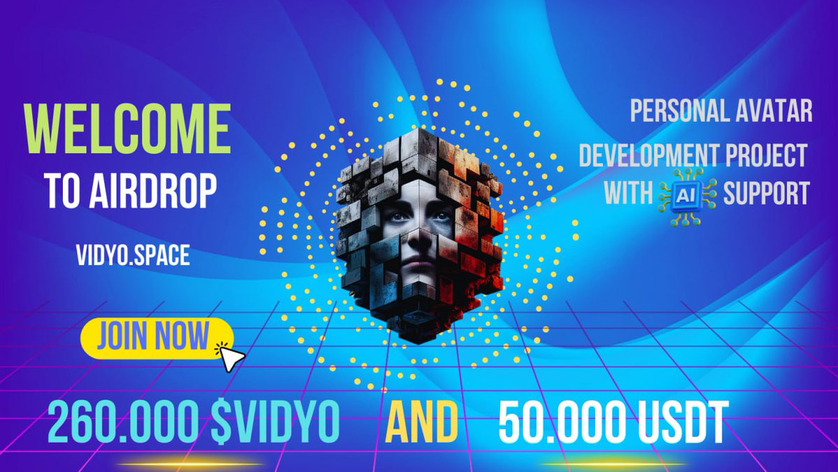 CryptoTownEU's tweet photo. 🚀 Airdrop: Vidyo
💰 Value: 10 $VIDYO
🏆 Winners: 1000 random
👥 Top 50 Referrals: 100 $VIDYO
📼 Audit: DODOEX
📅 End Date: 31st June, 2023
🏦 Distribution Date: 3rd July, 2023

Talk with the Telegram Bot
https://t.co/qqUtwiztcN

#Airdrop #Airdrops #Crypto #CryptoTownEU https://t.co/4aqMQttL6x