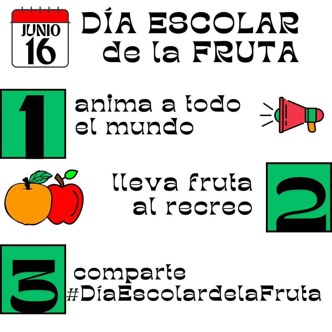 ¿Cómo celebrar el Día Escolar de la Fruta?
16 de junio de 2023🟩❤️🟠