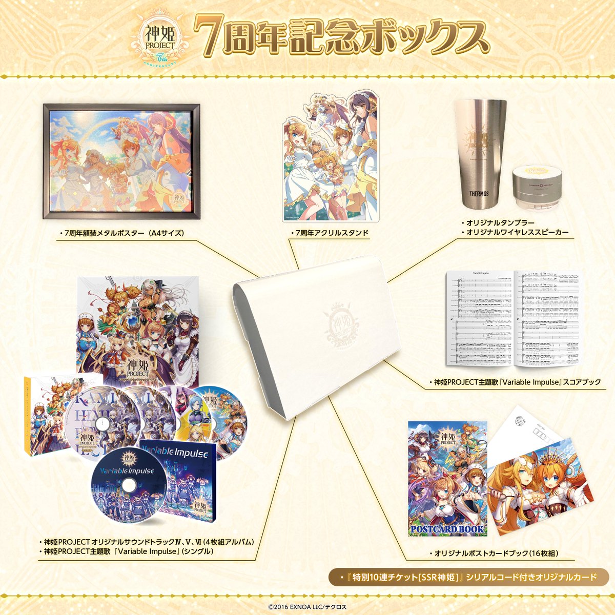 皆の元にも「7周年記念ボックス」が届きはじめたようじゃな！ 神プロの