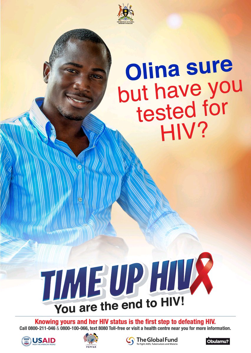 Let's end #HIV together. Let's stop taking chances! 

Get to know your status: 0800-211-046 & 0800-100-066 or text 8080 toll-free, or visit a health centre near you for more information. 

#EndHIV 
#ICHUganda