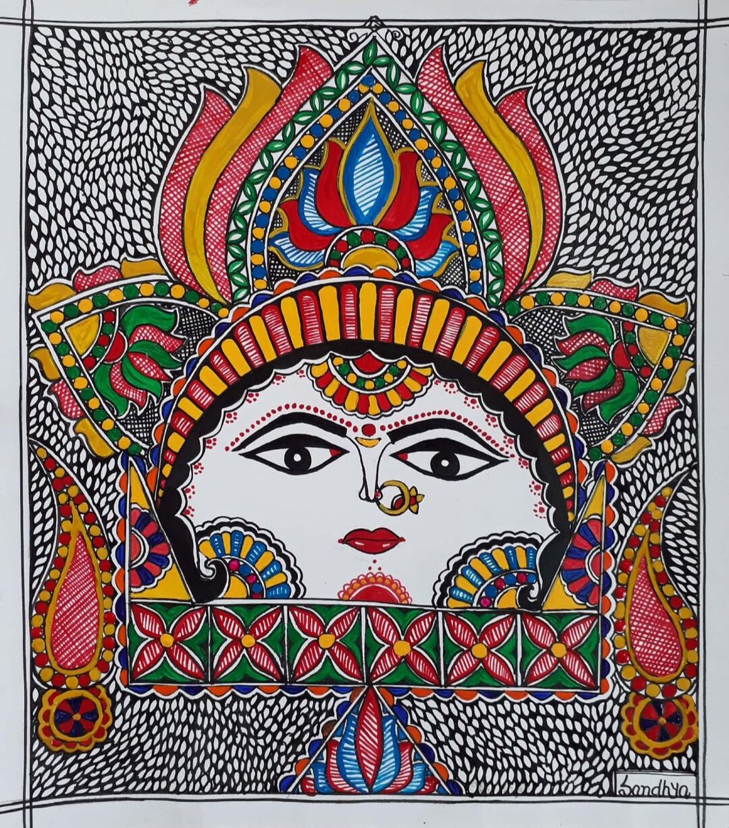 Paintingadda's tweet photo. Madhubani Painting of the moon 🌙🌞
#painting #paintingadda #art #artist #artwork #colorful #colorfulart #creative #mithila #mithilaculture #mithilalove #mithilaart #handmade #madhubanipainting #madhubanimoon #instaimage #instaart #instatrending #instagood #instalove https://t.co/9nP7mo7RIH