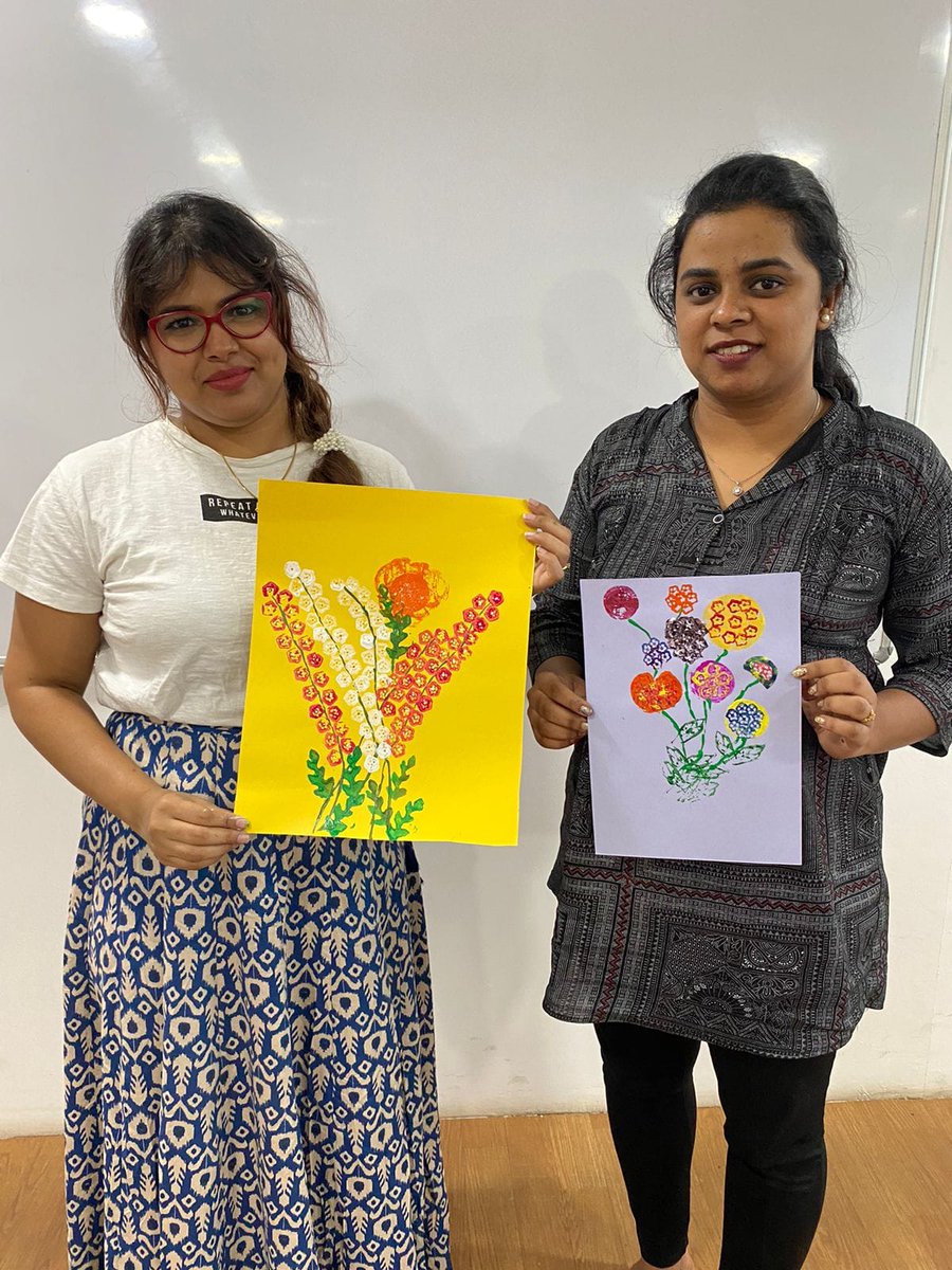 actcoursesasia's tweet image. TPR based warmers and various ways to set context for lessons.
#Stagesofdevelopment and #healthandnutrition  were important components for the day.
Finally wrapping off the day with #vegetableprinting
#asiancollegeofteachers #teacherstraining #education #ProfessionalDevelopment