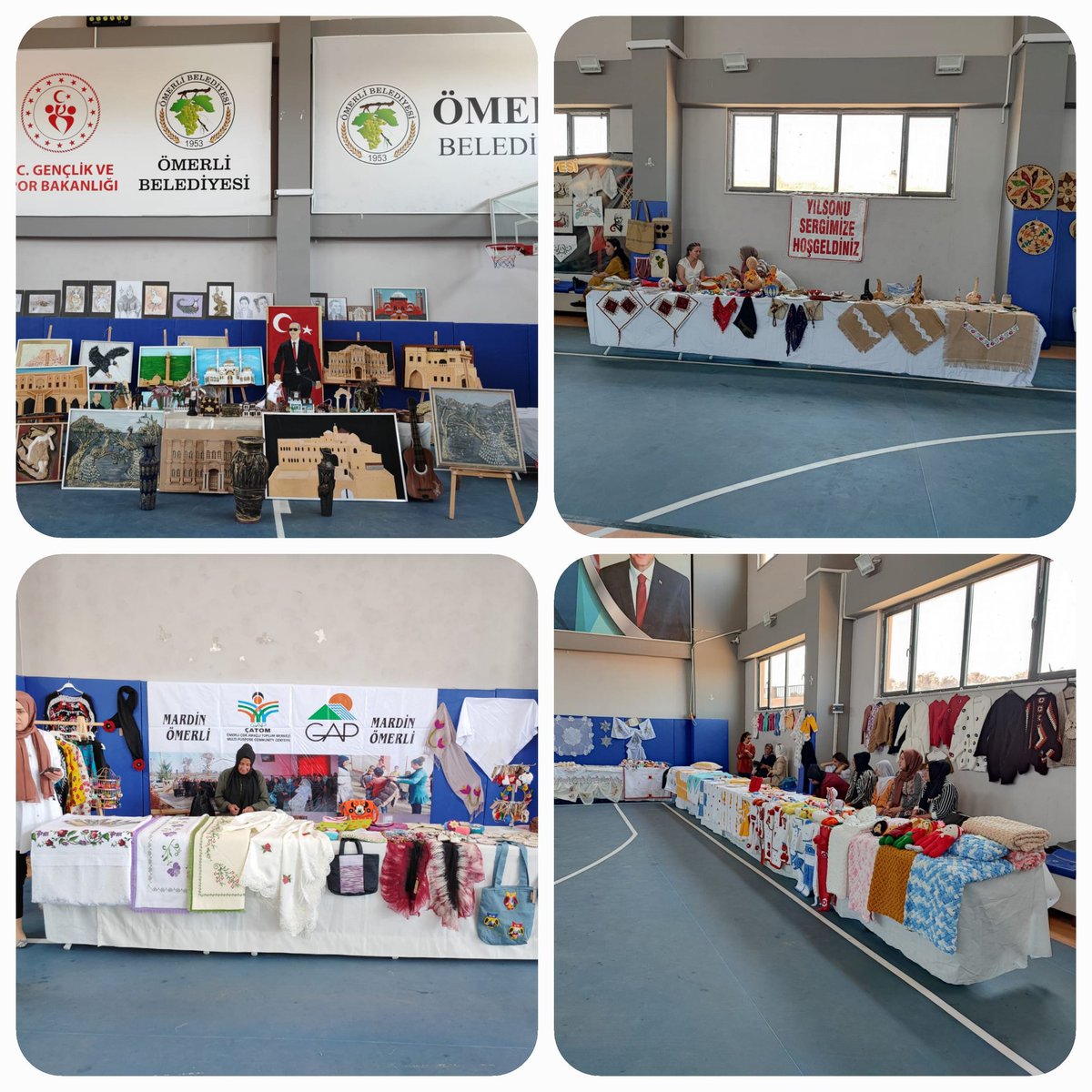 OmerliMem's tweet photo. Hayat Boyu Öğrenme Haftası etkinlikleri kapsamında Ömerli Halk Eğitim Merkezi tarafından hazırlanan sergi, halķın yoğun ilgisi ve İlçe Protokolünün katılımıyla  ziyarete açıldı. 
@tcmeb
@omerli_Kaymakam
@mardinilmem 
@Murat69_Demir 
@adnanciftci47 
@Maydin47 
@mir_zal_zin https://t.co/NlmLNQbBTL