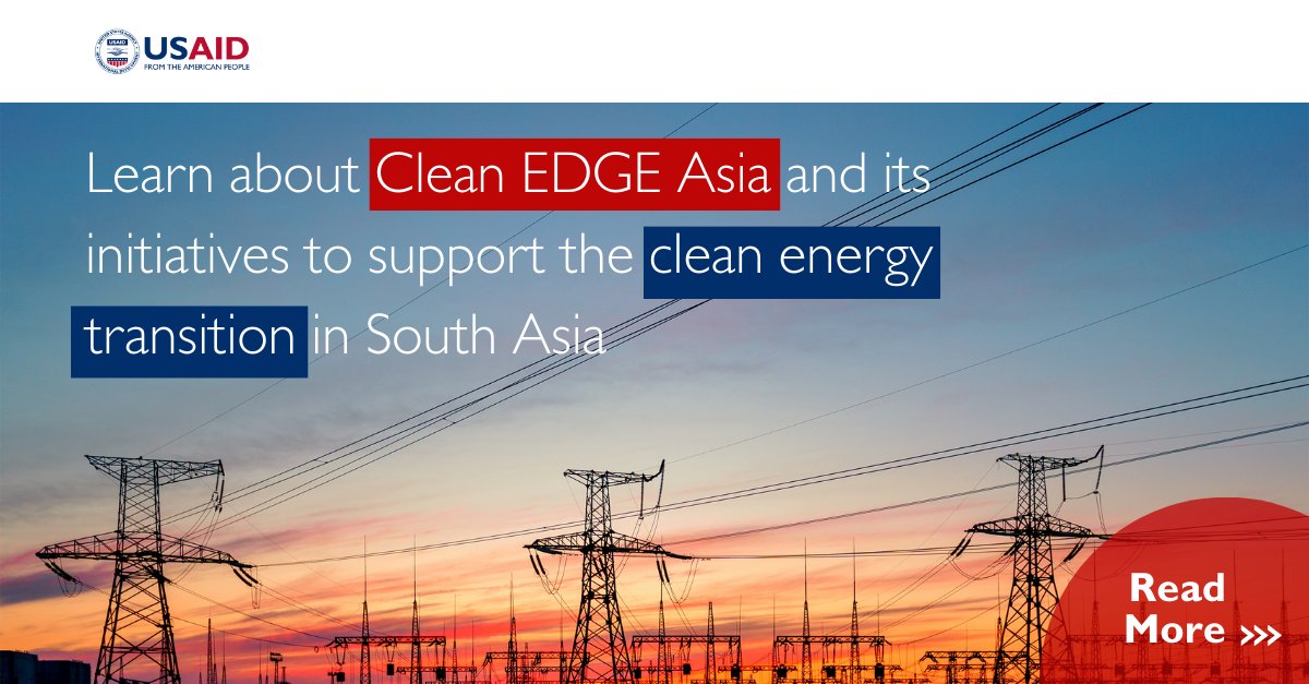 With initiatives like facilitating knowledge sharing platforms across utilities, supporting regional power markets in #SouthAsia and continuous capacity building activities, Clean EDGE Asia works to strengthen partnerships in South Asia’s #cleanenergytransition