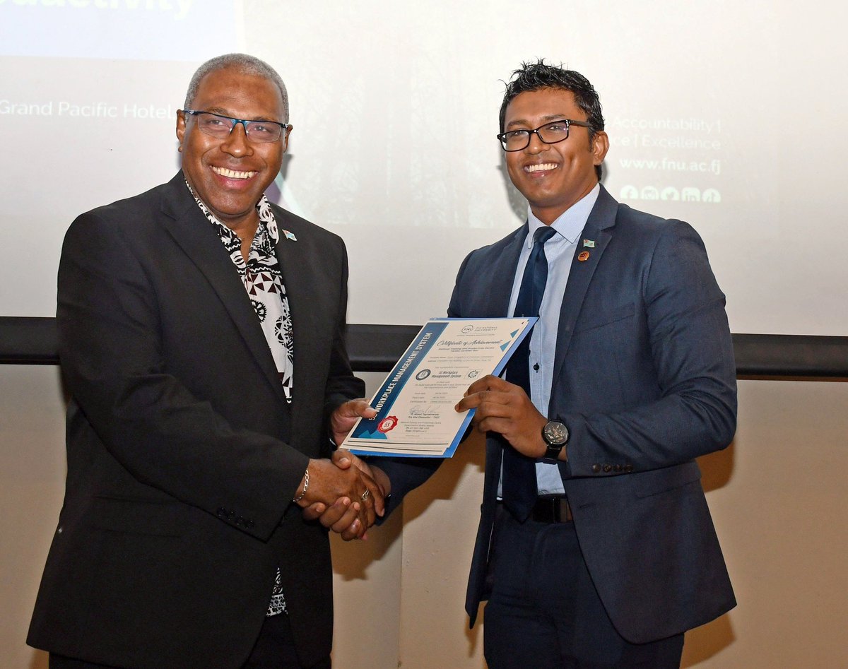 ConsumerFiji's tweet photo. The #FCCC team attended the @FNUFiji 2023 Breakfast Session - 2nd Productivity Talk on the theme "Innovations for Higher Productivity," held at the Grand Pacific Hotel in Suva, yesterday. Read more: https://t.co/WnDKiHI3rh
#5SCertification #TeamFiji https://t.co/iyZN04OzcA