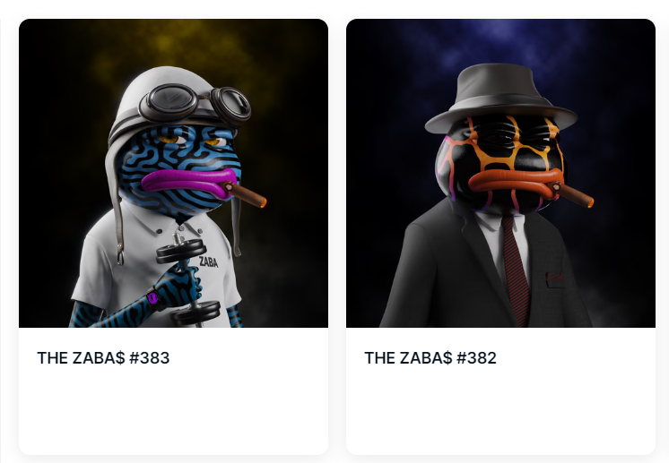 TheZabas's tweet photo. Happy to see 2 new mints again!  🔥🔥

This new holder has hit double jackpot, as only 33 Zabas from the entire 4444 collection have the Possessed Black Eyes trait! Faction type is very rare as well! Great catch! 

Mint here: 0.03 #ETH 

https://t.co/Y33t05EY4M

#FreeTheZabas https://t.co/jQNod6qTAo