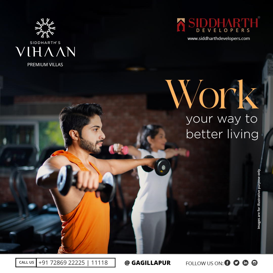 siddharthdevhyd's tweet photo. Recharge your body and mind with a few lifts and stretches.

For More Details Call: +91 72869 22225 / 11118

To know more, visit: https://t.co/QjA2PGY88v

#SiddharthDevelopers #Vihaan #SiddharthVihaan #Villas #VillasForSale #Gagillapur #VillasInGagillapur https://t.co/qUJsPQ8U5T
