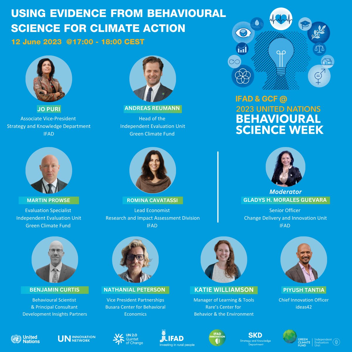 Evaluation GCF (@gcf_eval) on Twitter photo 🌱🌍Interested in tackling climate change? Join <a href="/IFAD/">International Fund for Agricultural Development</a> and <a href="/GCF_Eval/">Evaluation GCF</a> at @UNBeSciWeek in a session on “Using Evidence from Behavioural Science for Climate Action”!
🎙️<a href="/AndiReu/">Andreas Reumann</a> representing IEU
📺June 12, 11am ET - Register Now: bit.ly/3N9QCZz
#BeSci #BesciWeek23 🌱🌍Interested in tackling climate change? Join <a href="/IFAD/">International Fund for Agricultural Development</a> and <a href="/GCF_Eval/">Evaluation GCF</a> at @UNBeSciWeek in a session on “Using Evidence from Behavioural Science for Climate Action”!
🎙️<a href="/AndiReu/">Andreas Reumann</a> representing IEU
📺June 12, 11am ET - Register Now: bit.ly/3N9QCZz
#BeSci #BesciWeek23