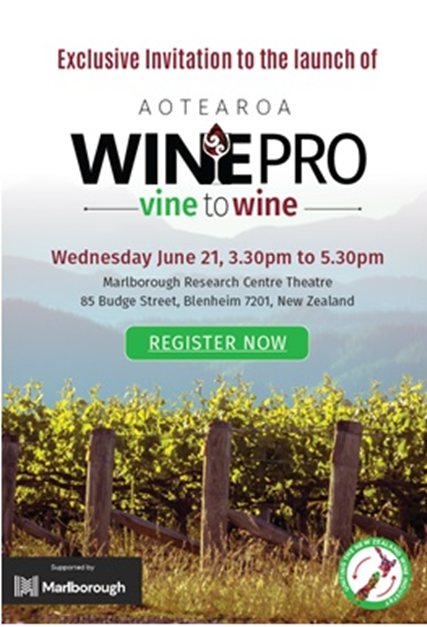 MRC_org_nz's tweet photo. Keen to take part in WinePro 2024 in Marlborough? Come to the information evening and launch on Wednesday 21 June, 2023. Register here:
https://t.co/svDq1q9Oj7 https://t.co/Trl7AWUqpw