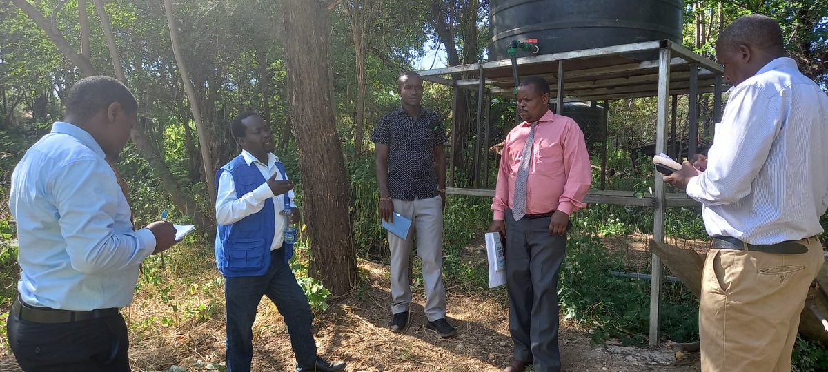 IAS_Kenya's tweet photo. IAS Kenya staff held a meeting with @kewi_kenya Chiakariga Principal Mr. Jacob Gitonga and water engineer Mr. Simon Ndeweni discussing collaborations in our recently launched Climate Change Adaptation project. #PassionForHumanDignity https://t.co/bQU8sbOgEN