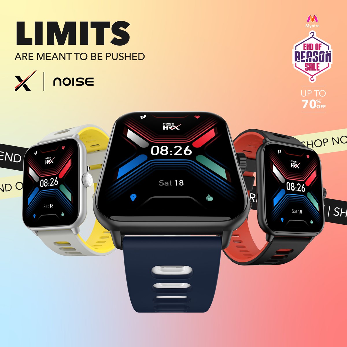 SPRINT YOUR WAY TO 70% OFF 💯

HRX @gonoise Sprint comes packed with cutting edge features that belong on your wrist. Explore them and get yours now at the @myntra End of Reason Sale from the link below👇
bit.ly/HRXSprintSale

#MyntraEORSisLIVE #HRXSprint #Noise