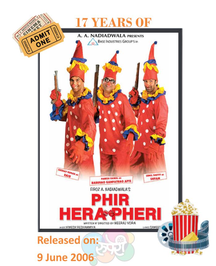 This Day That Year! #PhirHeraPheri 

#AkshayKumar #SunielShetty 
#PareshRawal #BipashaBasu 
#RimiSen #JohnyLever 
#RajpalYadav #SharatSaxena 
#ManojJoshi 

#NeerajVora #HimeshReshammiya 
#Sameer 

#17YearsOfPhirHeraPheri 

@SirPareshRawal
@RimiSen16
@rajpalofficial