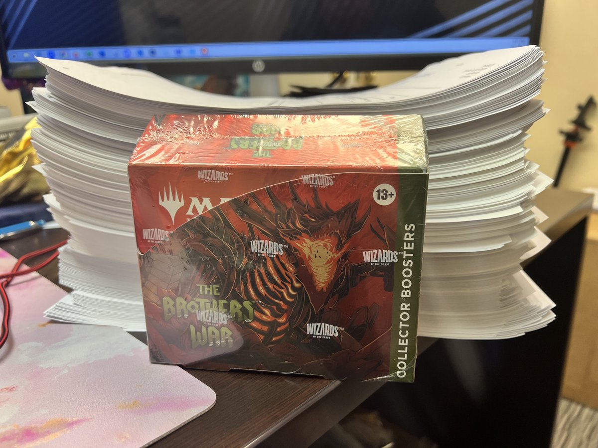MTG Lord of the Rings Pre-Orders @ GGAZ offices. Each printed for their shipments.

Of course it helps we have some killer pricing - even the merchants in Minas Tirith would be jealous, see for yourself: gamersguildaz.link/puEAG5 

#mtg #lotr #mtglotr