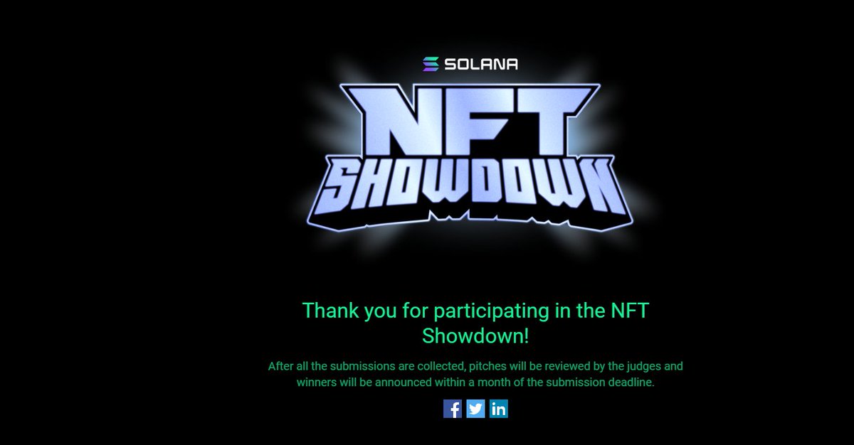 Kinder β’ Automatio.ai (@kinder_moonly) on Twitter photo Whole my life I was coming to the last second.
Application submitted for <a href="/SolanaFndn/">Solana Foundation</a> #nftshowdown contest.
Let the best win and good luck to your hard-working builders. Whole my life I was coming to the last second.
Application submitted for <a href="/SolanaFndn/">Solana Foundation</a> #nftshowdown contest.
Let the best win and good luck to your hard-working builders.