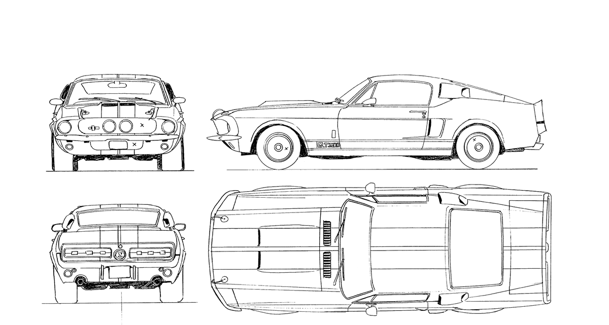 @donferrari4 @randomsakuga Here is the mechanical design (left)
The car was redesigned for Gunsmith Cats (right) and looks even better in my opinion