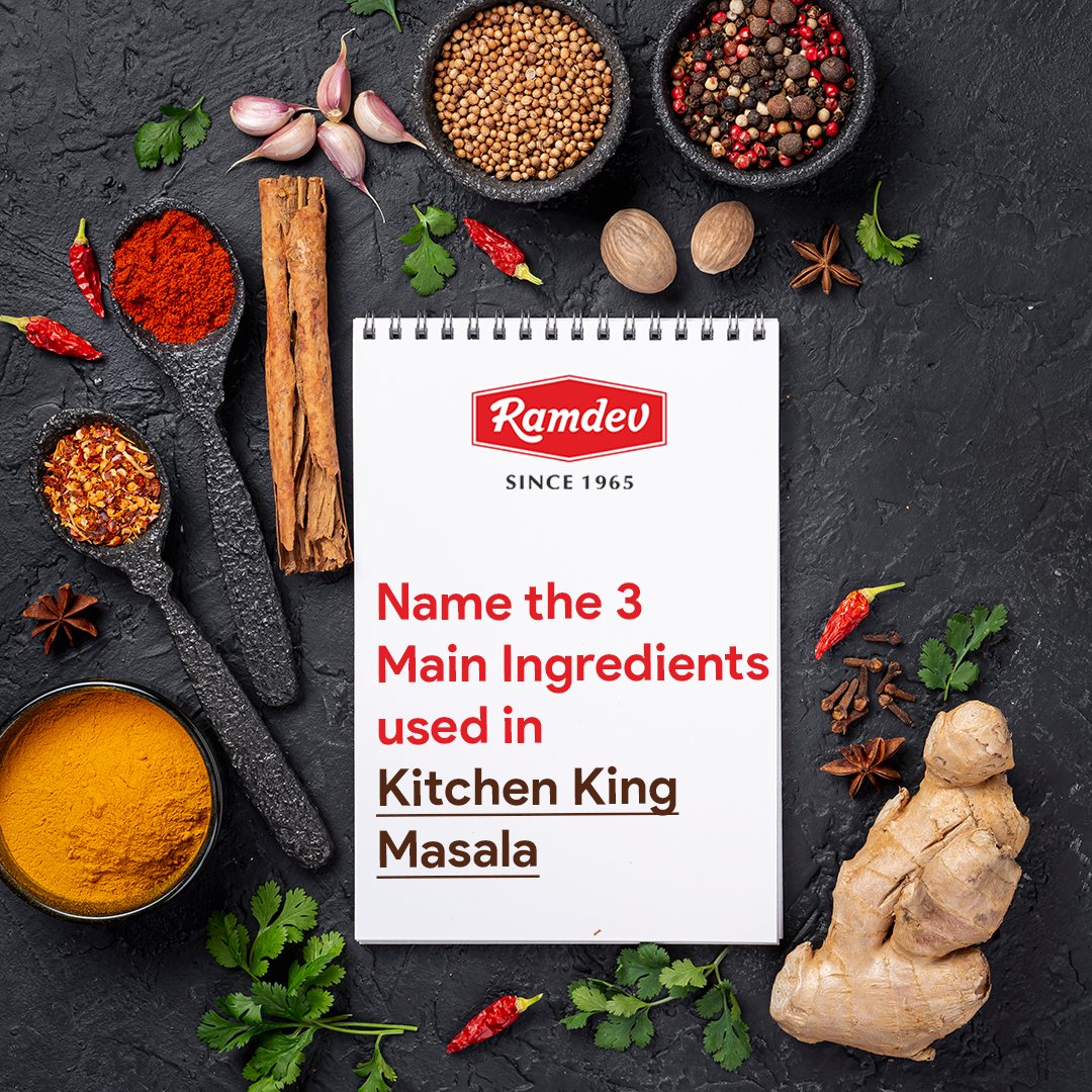 Ramdev_Food's tweet image. Our kitchen king masala is not ordinary, and the one who gets it right is obviously extraordinary for us!

Let us know your answer in the comments section.

#Ramdev #RamdevStore #RamdevMasala #KitchenKingMasala #indianfood
