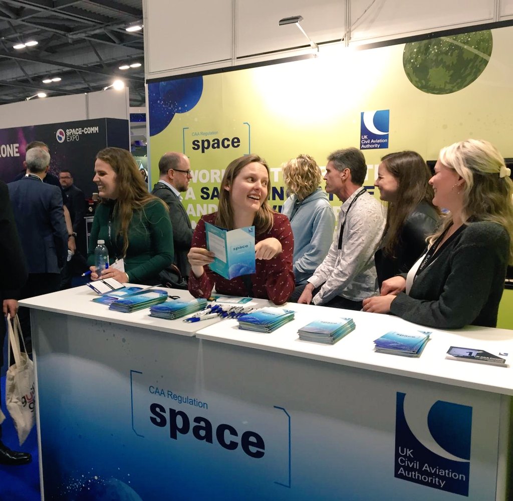 UK_CAA's tweet image. What a few days @SpaceCommExpo 2023!

It&apos;s important as the UK space regulator to talk to industry about how we work, how we&apos;re keeping the public safe and making space sustainable🚀

Fantastic to see lots of new developments on show in the UK space sector!

#SpaceCommExpo2023