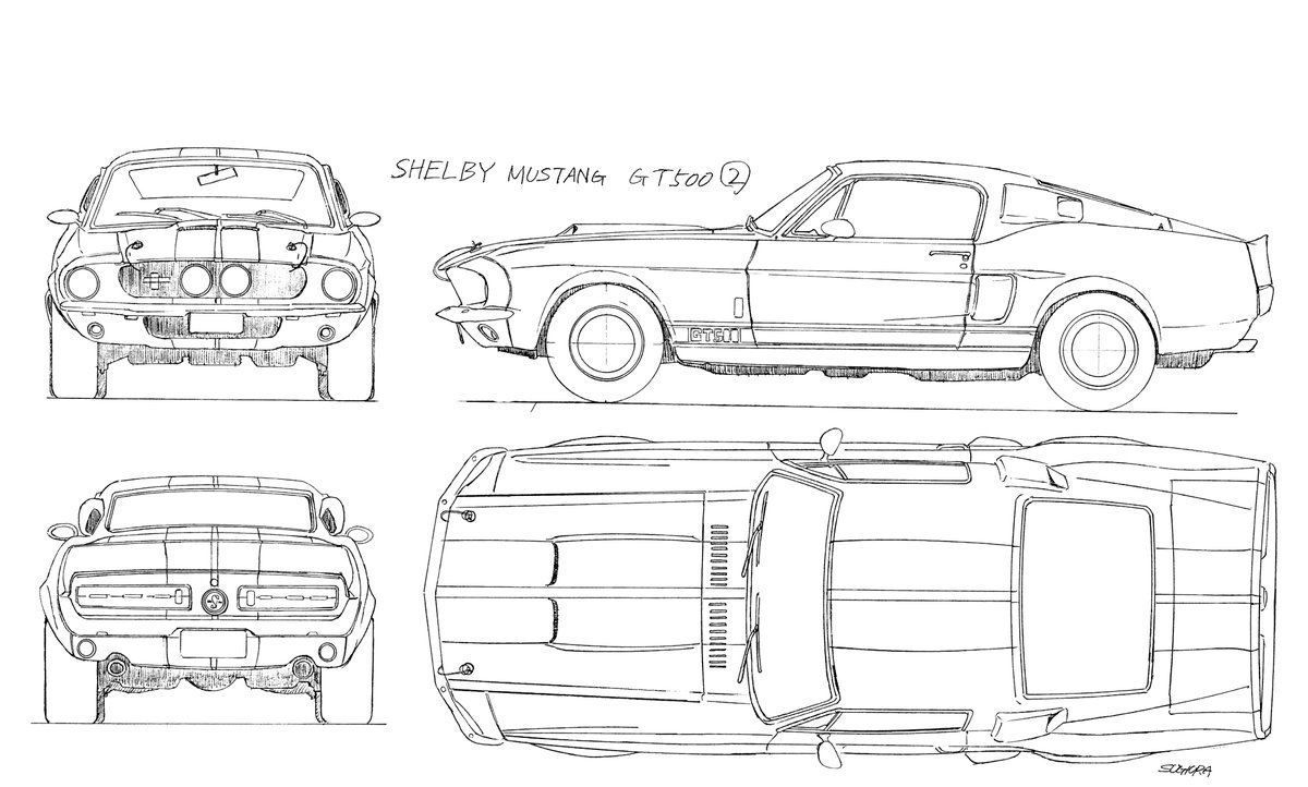 @donferrari4 @randomsakuga Here is the mechanical design (left)
The car was redesigned for Gunsmith Cats (right) and looks even better in my opinion
