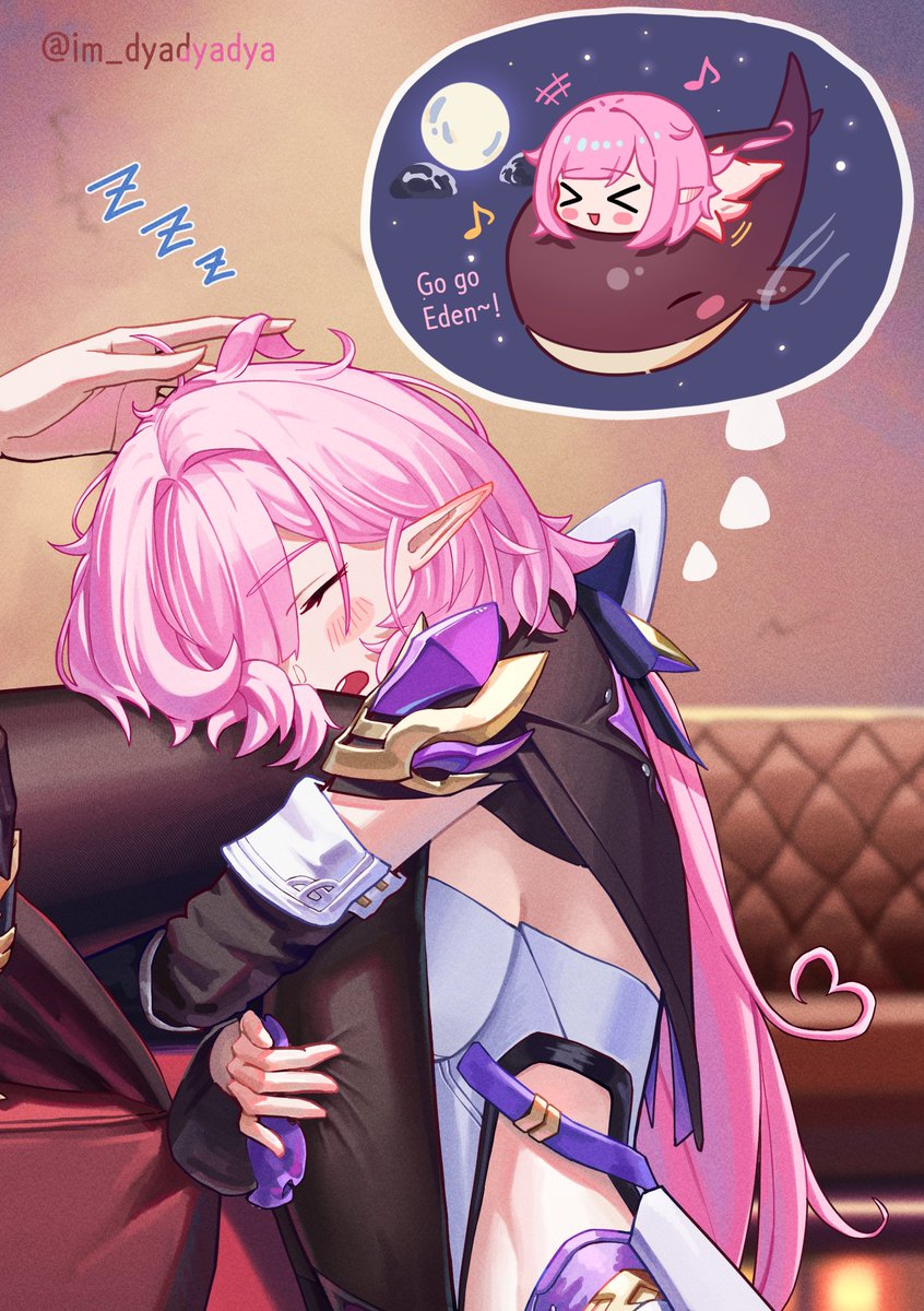 Eden will wait for her to wake up from her cute dream 

#HonkaiImpact3rd #elyeden