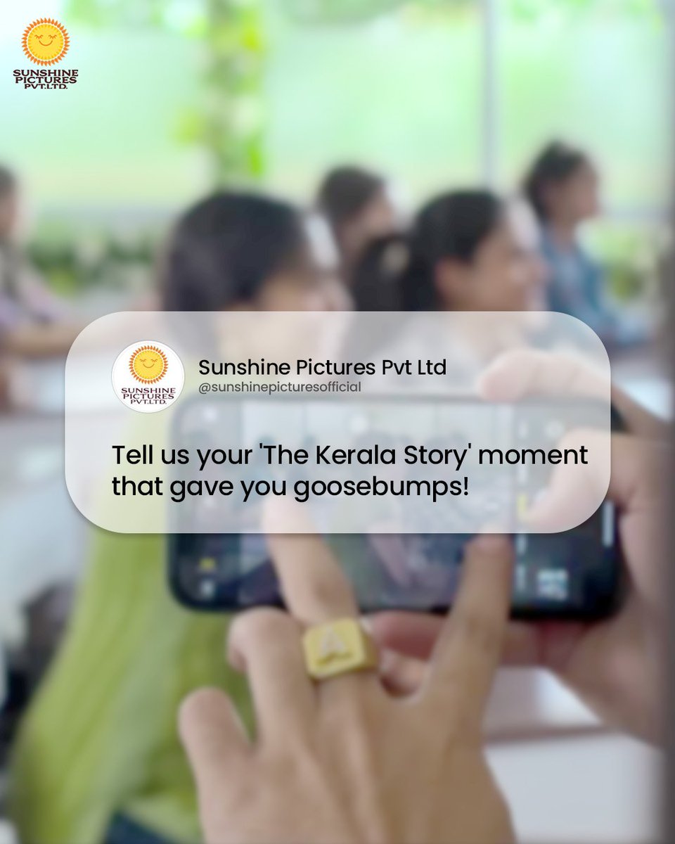From #TheKeralaStory, tell us which moment had you captivated!

#VipulAmrutlalShah <a href="/sudiptoSENtlm/">Sudipto SEN</a> <a href="/Aashin_A_Shah/">Aashin A. Shah</a> <a href="/adah_sharma/">Adah Sharma</a> <a href="/iyogitabihani/">Yogita</a> <a href="/soniabalani9/">sonia balani</a> <a href="/SiddhiIdnani/">Siddhi Idnani</a> <a href="/akavijaykrishna/">Vijay Krishna</a> @pachauripranay @pranavmisshra #SunshinePictures #SaveOurDaughters