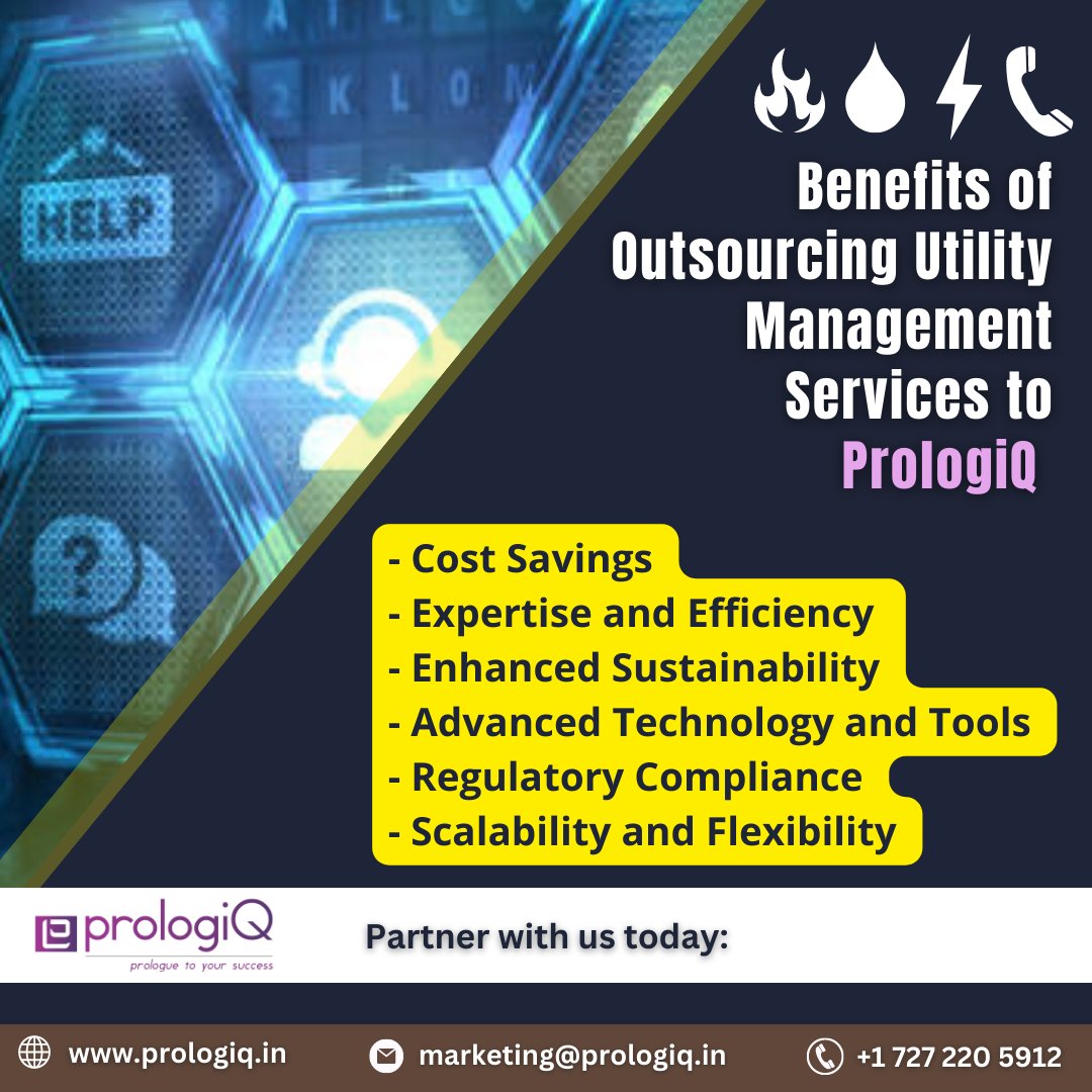 Are you looking to streamline your #utilitymanagement processes and drive cost savings? Consider outsourcing your #utility #managementservices to PrologiQ, a trusted partner in the industry. Contact PrologiQ today visit: prologiq.in/management-of-… #prologiq #backofficeservices