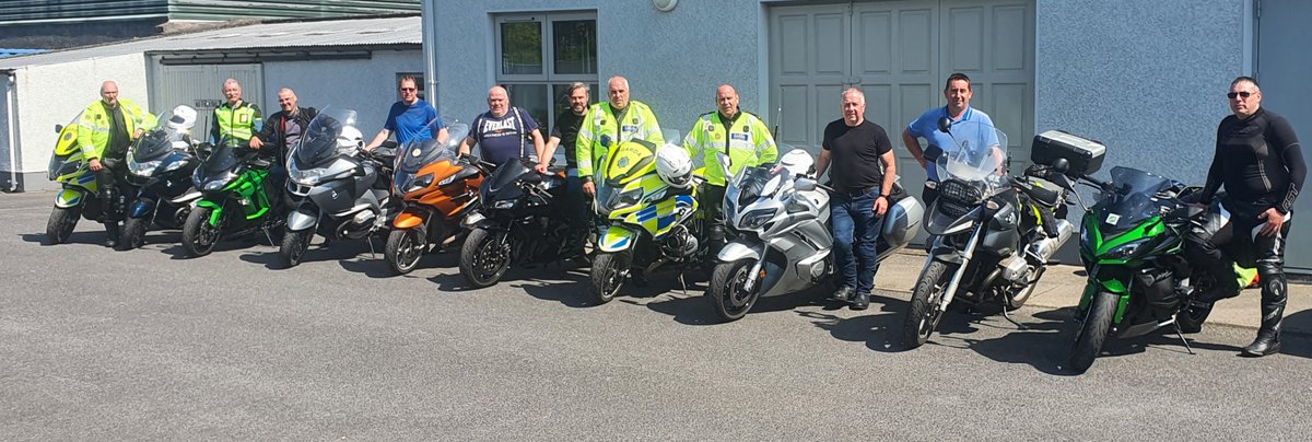 GardaTraffic's tweet photo. Another successful group of trainees from the Garda BikeSafe programme, undertaken with the Mayo Roscommon Longford Roads Policing Unit last week 🏍️

All eight participants took part in a workshop and assessed ride with Advanced Garda Motorcyclists.

BOOK: https://t.co/ODq2voSPrk https://t.co/1oePSvox17