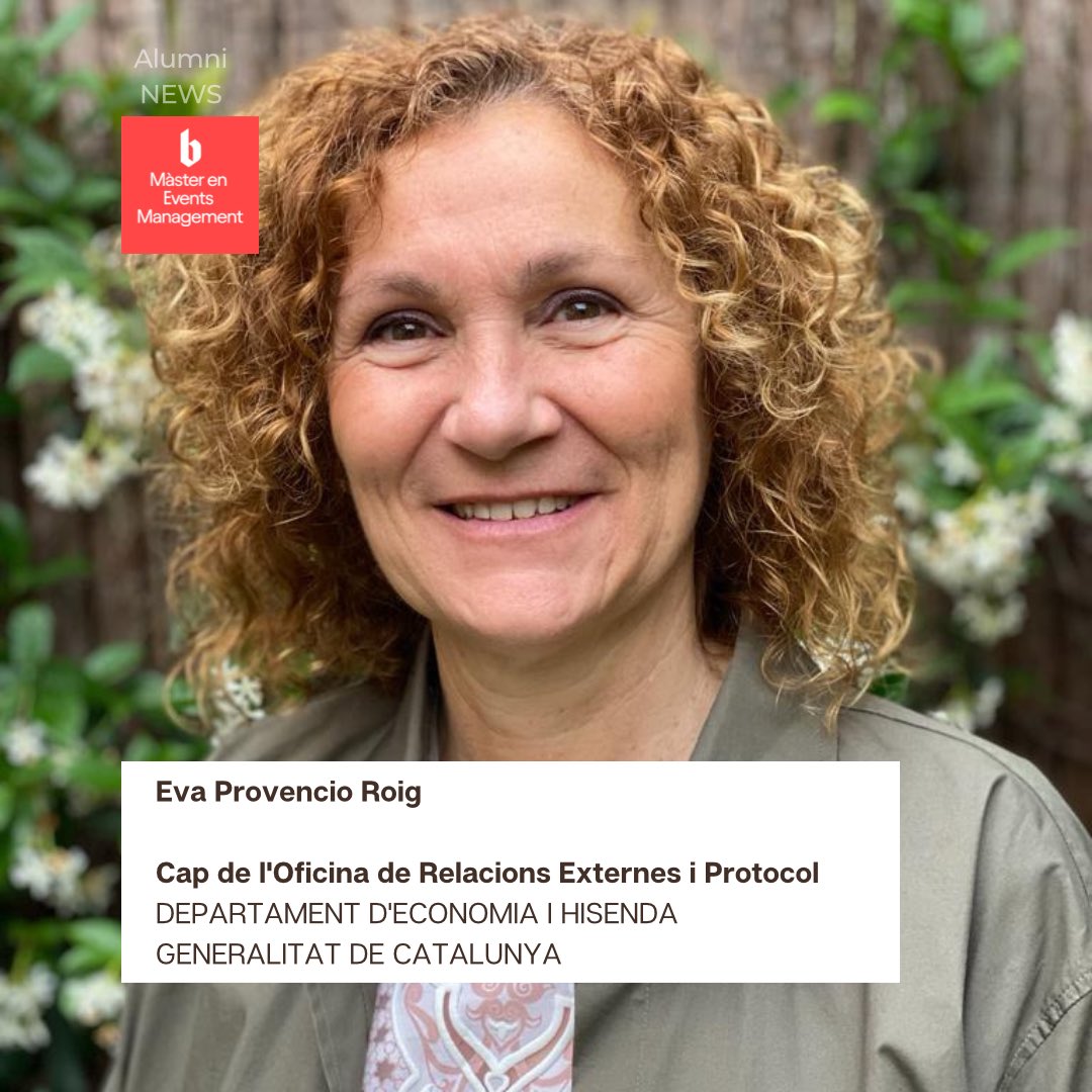 MasterEventsM's tweet image. Estem molt contents de compartir que l’alumni del màster @EvaProvencio és la nova cap de l’Oficina de Relacions Externes i Protocol de @economiacat 

Moltes felicitats i tots els encerts, que estem segurs que tindràs! 

#OrgullBlanquerna @AlumniFCRI @BlanquernaFCRI