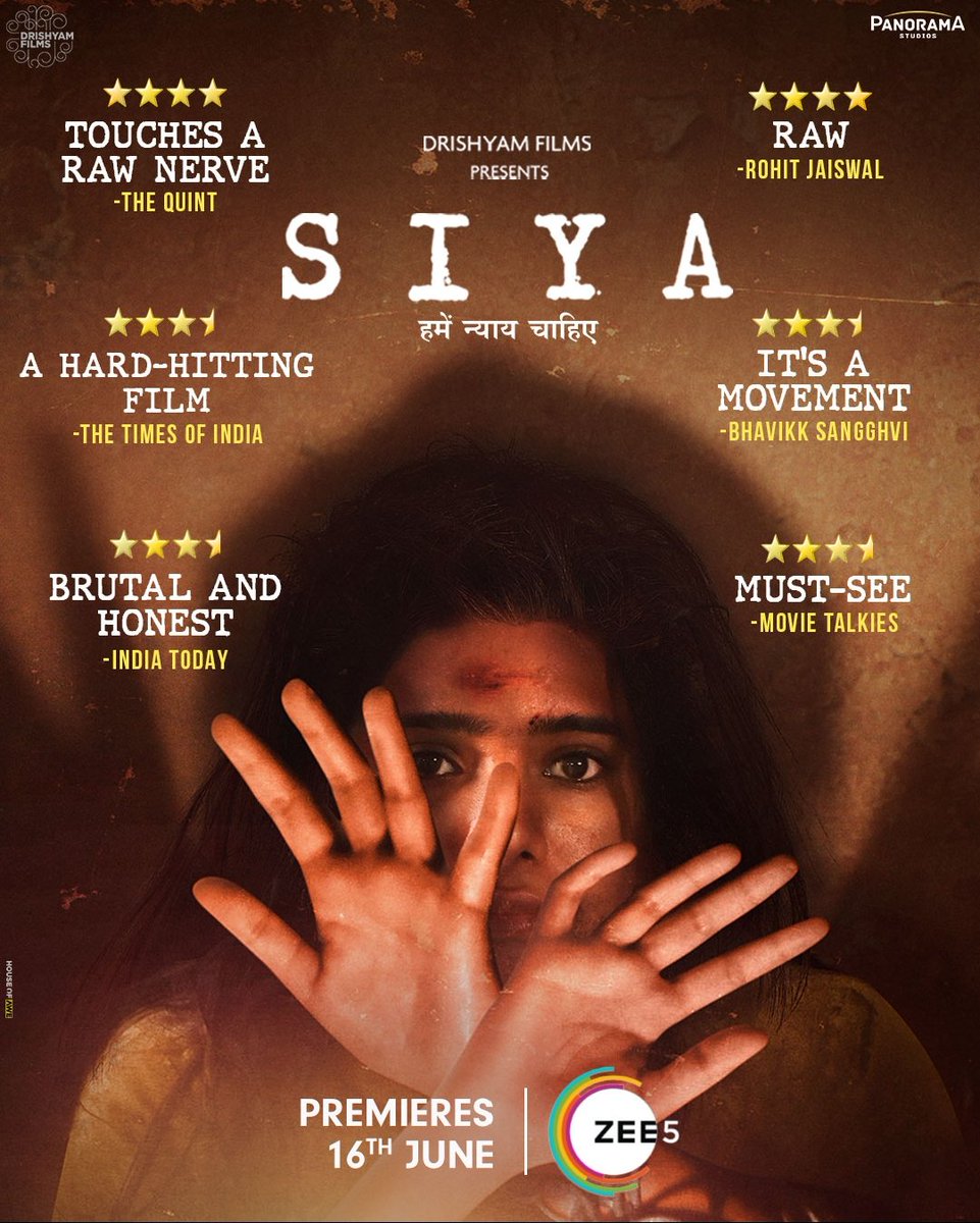 It's official..
Mark the date. My movie, on the 16th of this month. 
@ZEE5India 
@DrishyamFilms 
@ManMundra 
@CastingChhabra 
#Siya 
❤️🧿