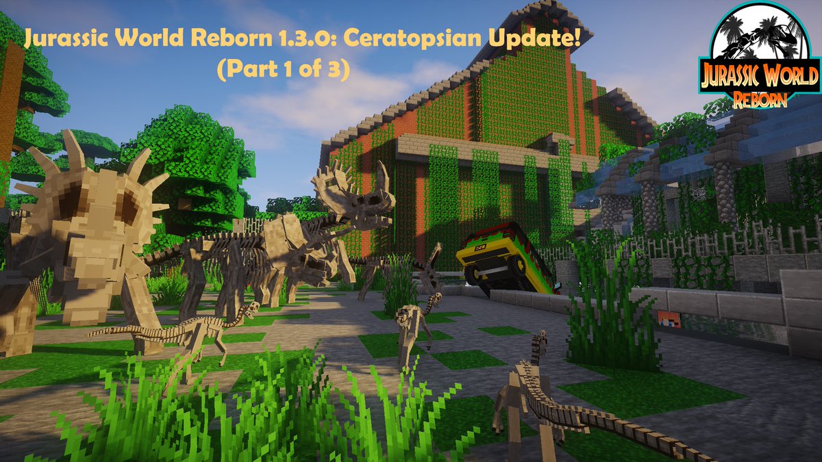 Jurassic World Reborn 1.3.0: The Ceratopsian Update is out!
Remodeled creatures: Triceratops, Chasmosaurs, Sinoceratops, Styracosaurs, and Oviraptor!
New Structures: InGen Compound & Abandoned Paddock!
Download at: jurassicworldrebornmod.org/download
Support us:
patreon.com/rebornmod