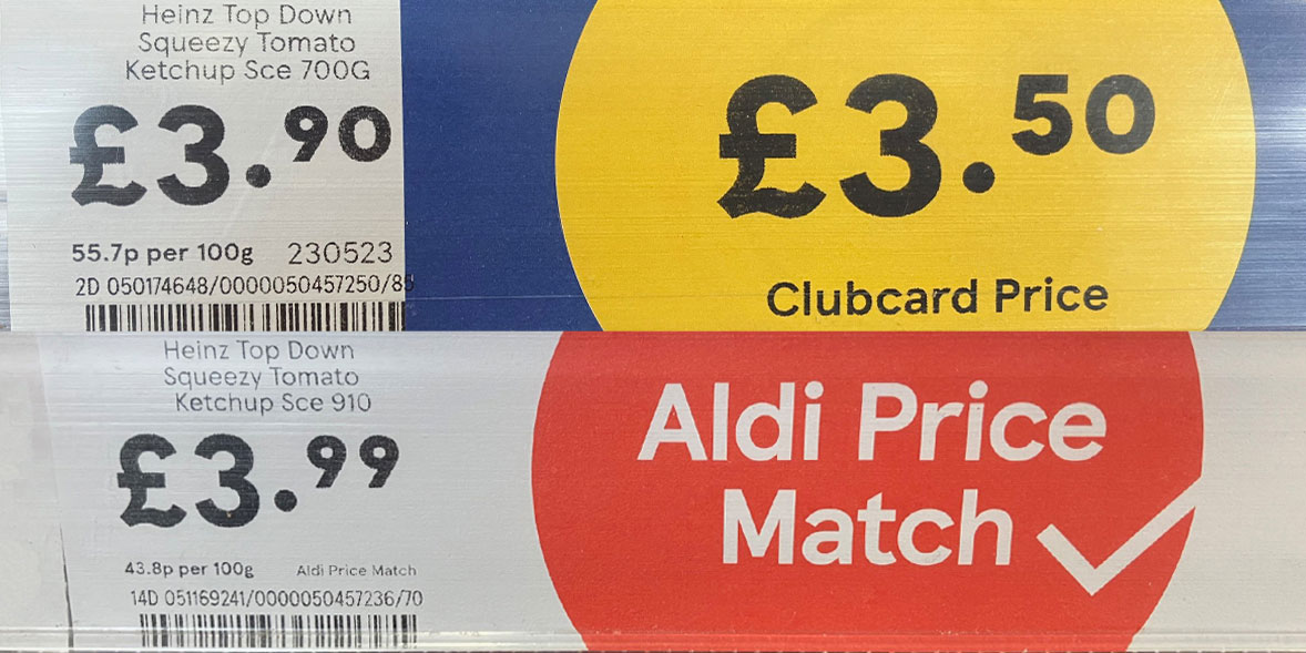 Can you tell which deal is the best value here?* We think Tesco’s decision not to include unit pricing on their Clubcard offers could be breaking consumer law. *Answer at bottom