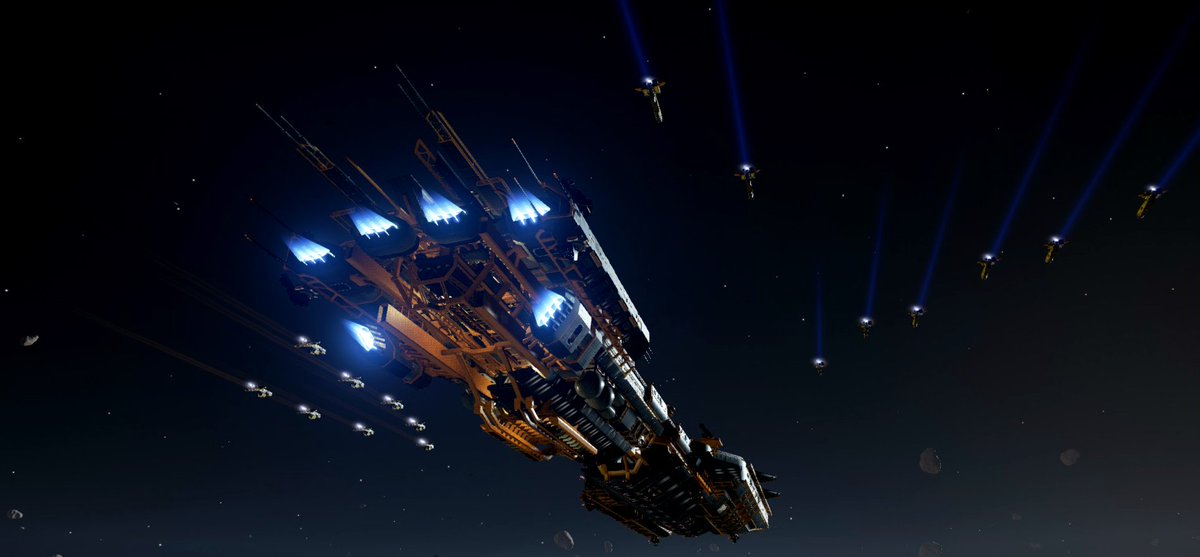 realbolakentang's tweet image. now make it go space-borne with nuclear thrusters and jump drive #fracturedspace