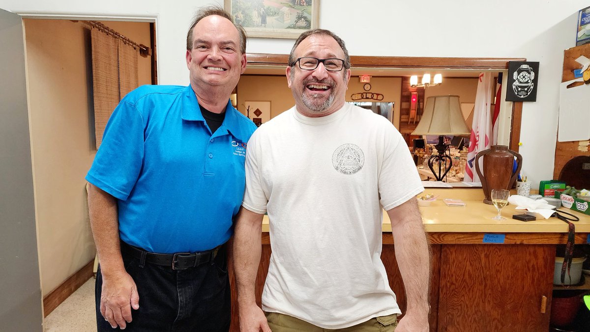 harryfuller358's tweet photo. At #IndependentOrderOfOddFellowsTarponSpringsLodge34 OPEN HOUSE JUNE 8, 2023 w/ Noble Grand Alex Kosharek.
#OddFellows #IOOF #AskMeIMayKnow #AMIMK #TampaBay #TarponSprings #KeepTarponOdd https://t.co/RFNB7uP2ce
